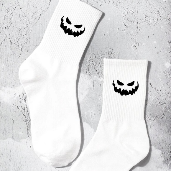 White Halloween Socks - Picture 3 of 4